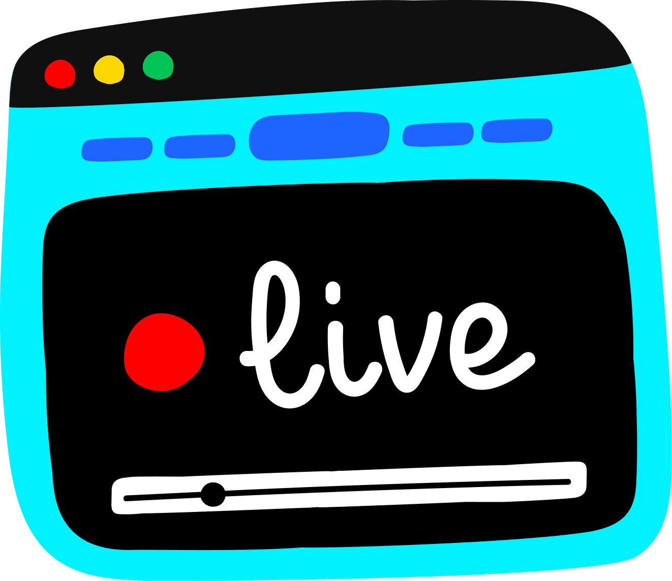 Live audio broadcast on a website