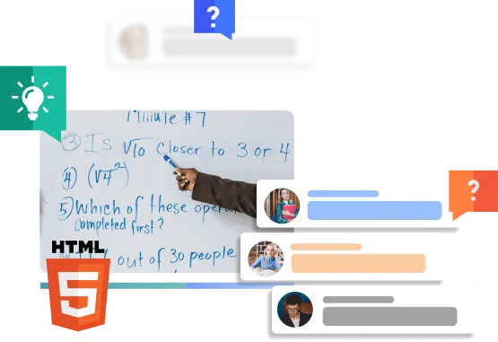 E-learning stream in real-time