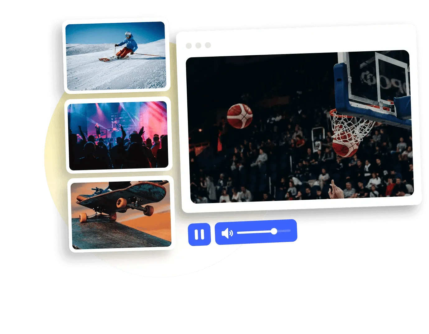 Private live stream player