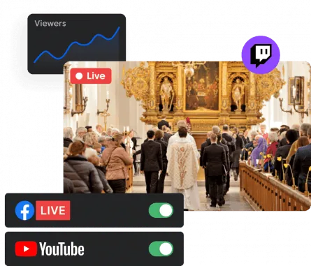 Stream sermons within minutes