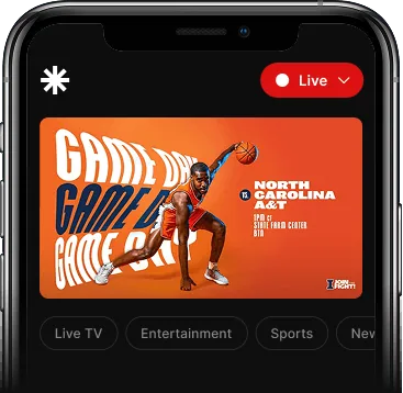 Sports streaming OTT app on mobile