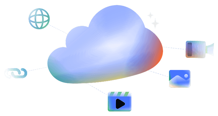 Cloud production connecting media sources