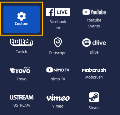 how to live stream from castr to instagram