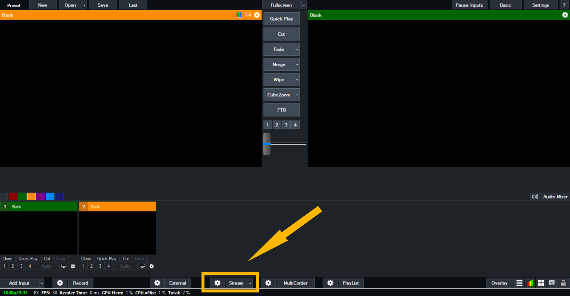 How to Connect Castr to vMix