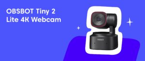 OBSBOT Tiny 2 Lite 4K Webcam