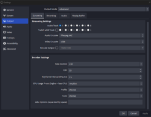 keyframe interval obs