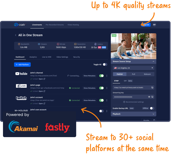 Castr | #1 Live Video Streaming Solution With Video Hosting