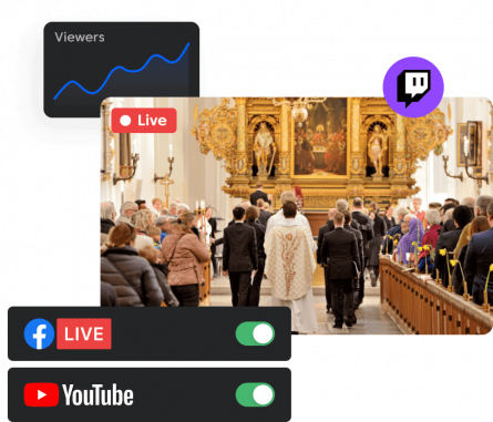 Stream sermons within minutes