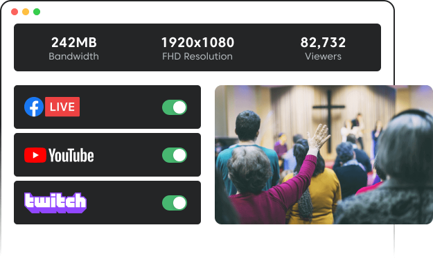 Multistream your sermons on all platforms